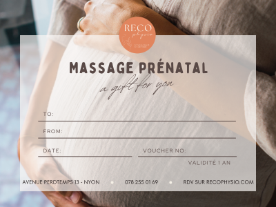 Bon cadeau Massage prénatal